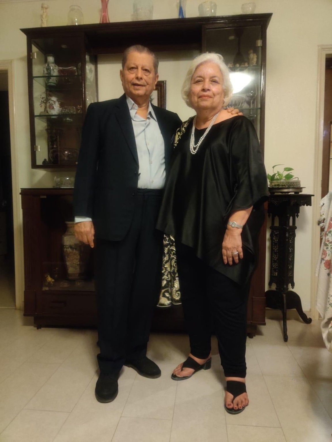 Mehelli and Hutokshi dressed for an occasion