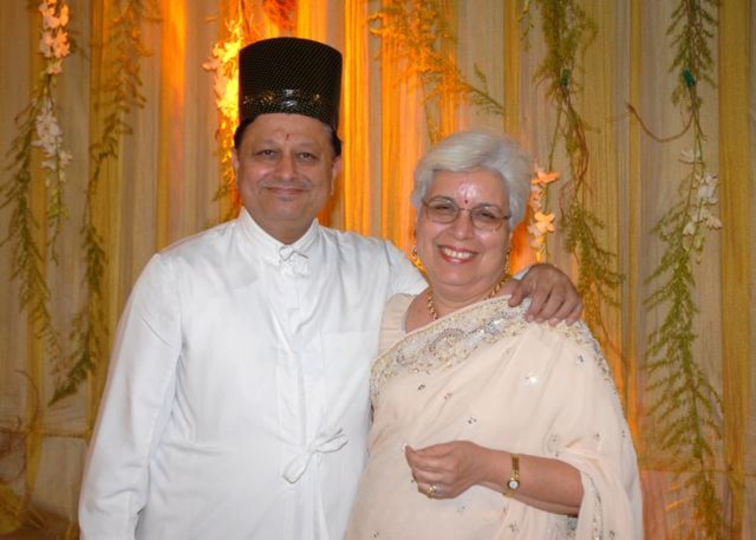 Mehelli and Hutokshi at a formal celebration