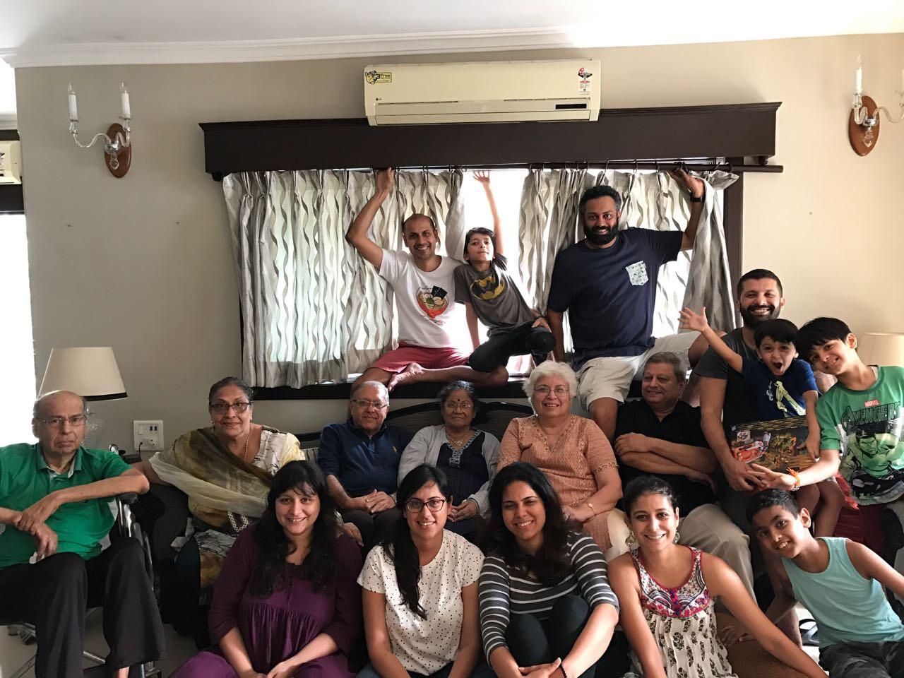 Mehelli and Hutokshi at a family gathering